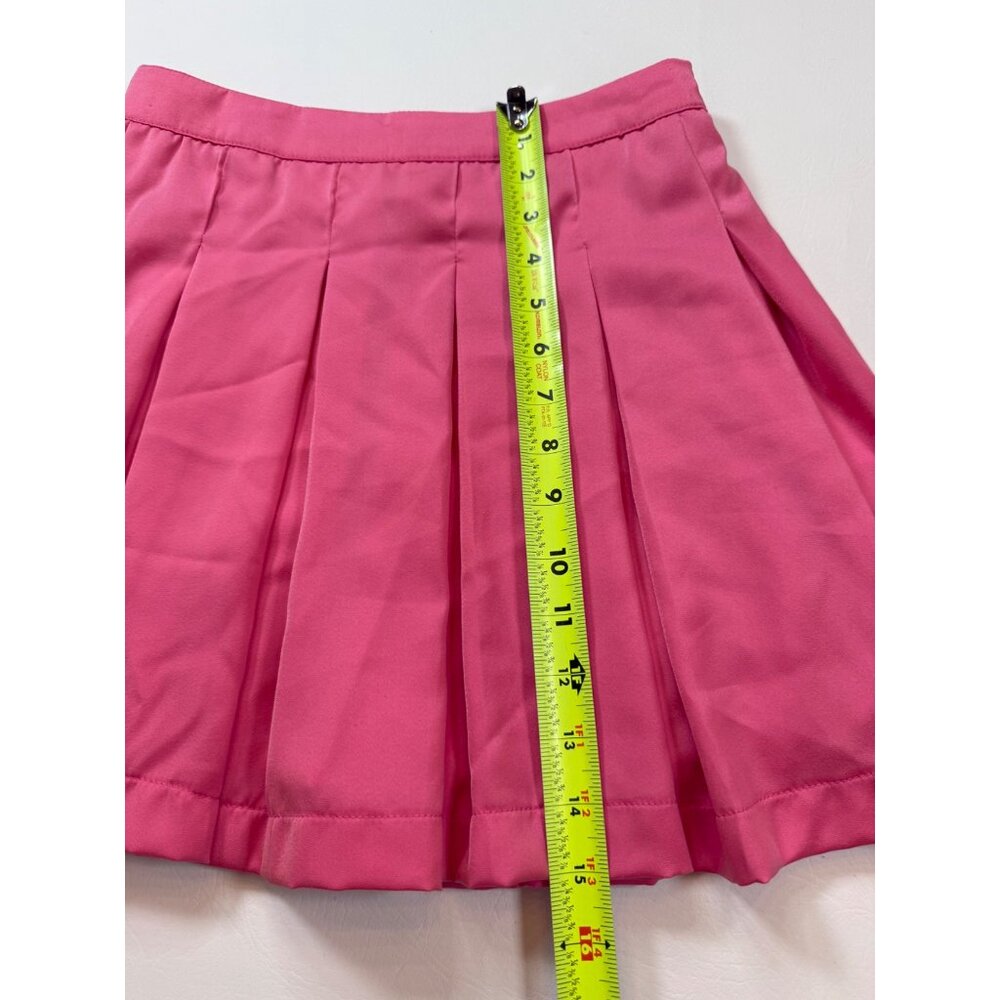 Do+Be Pleated Pink Skirt With Shorts 12" Length Lightweight Design (bin HH163) - Picture 3 of 9